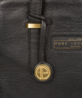 'Bramhall' Black & Gold Leather Handbag image 5