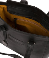 'Bramhall' Black & Silver Leather Handbag image 4
