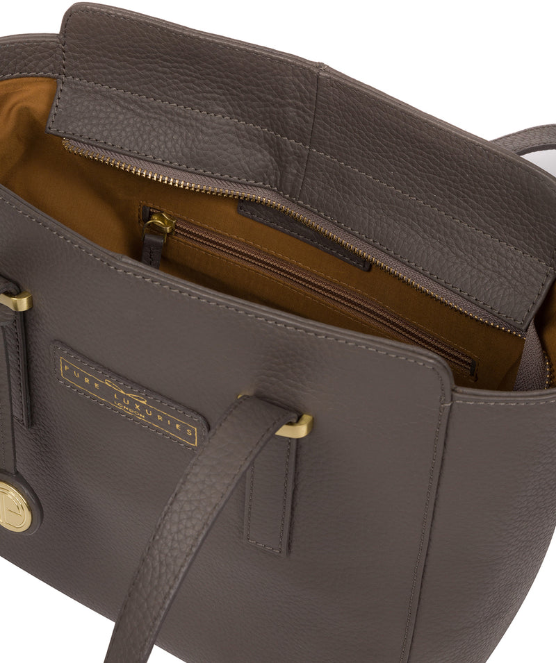 'Bramhall' Grey Leather Handbag image 4