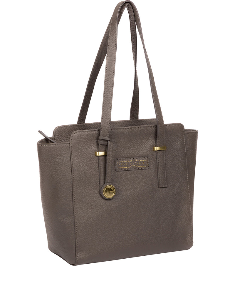 'Bramhall' Grey Leather Handbag image 5