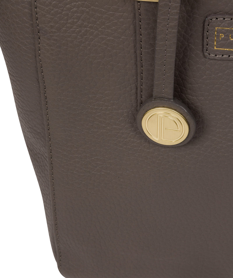 'Bramhall' Grey Leather Handbag image 6