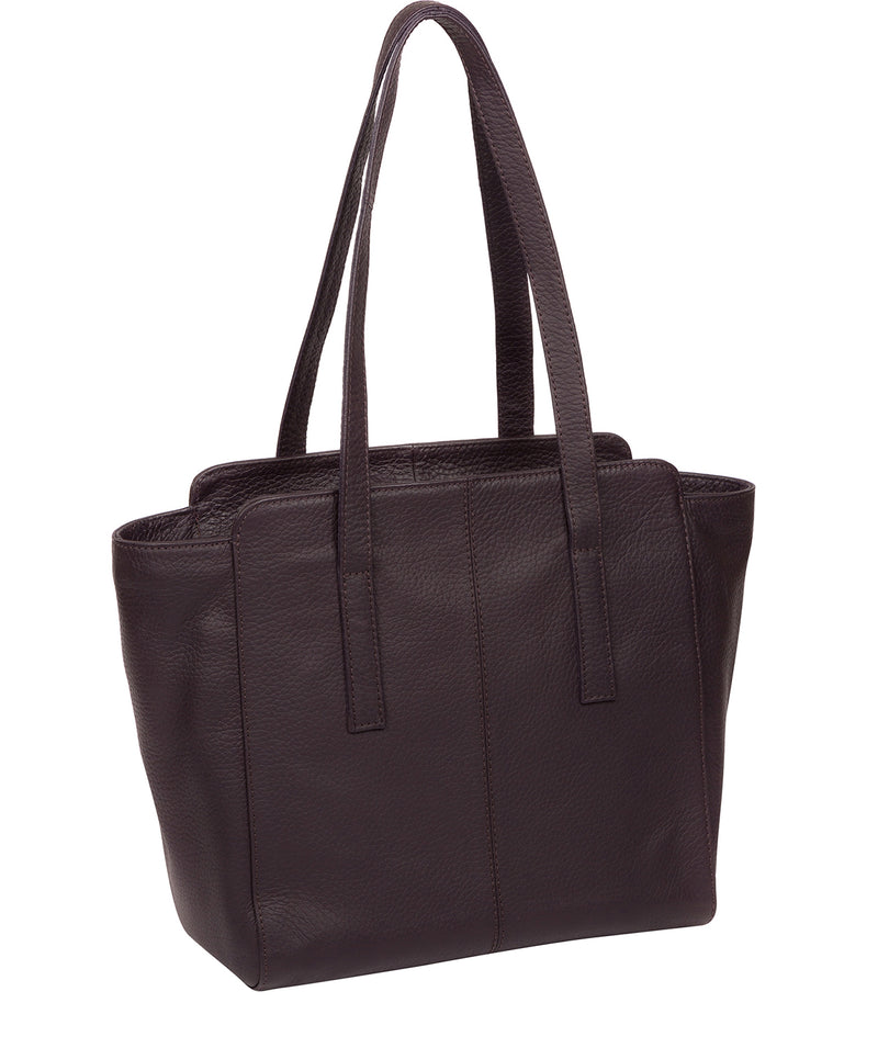 'Bramhall' Plum Leather Handbag