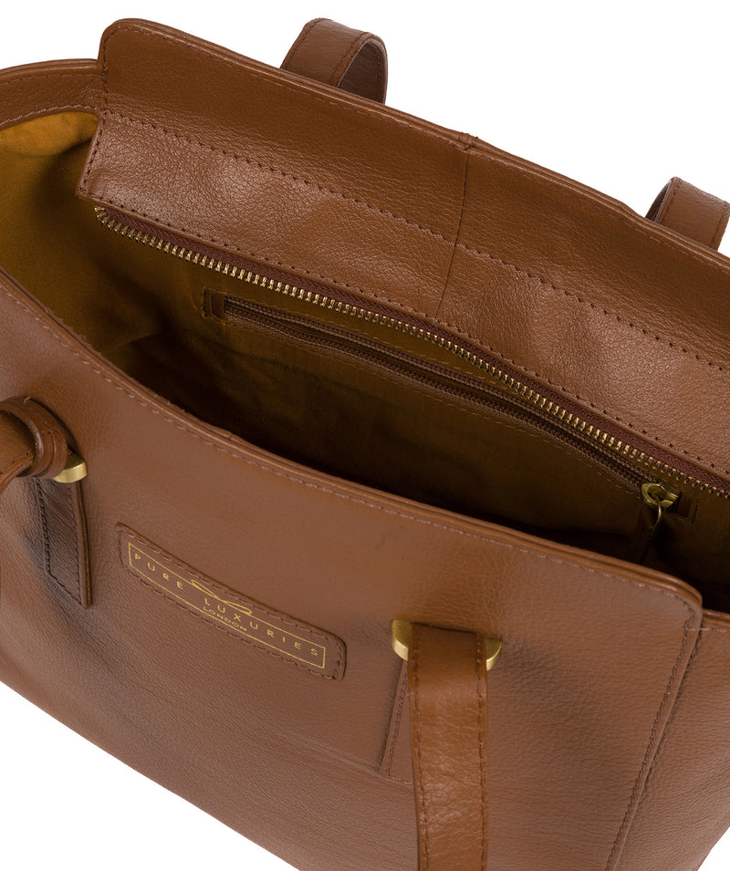 'Bramhall' Tan Leather Handbag image 4