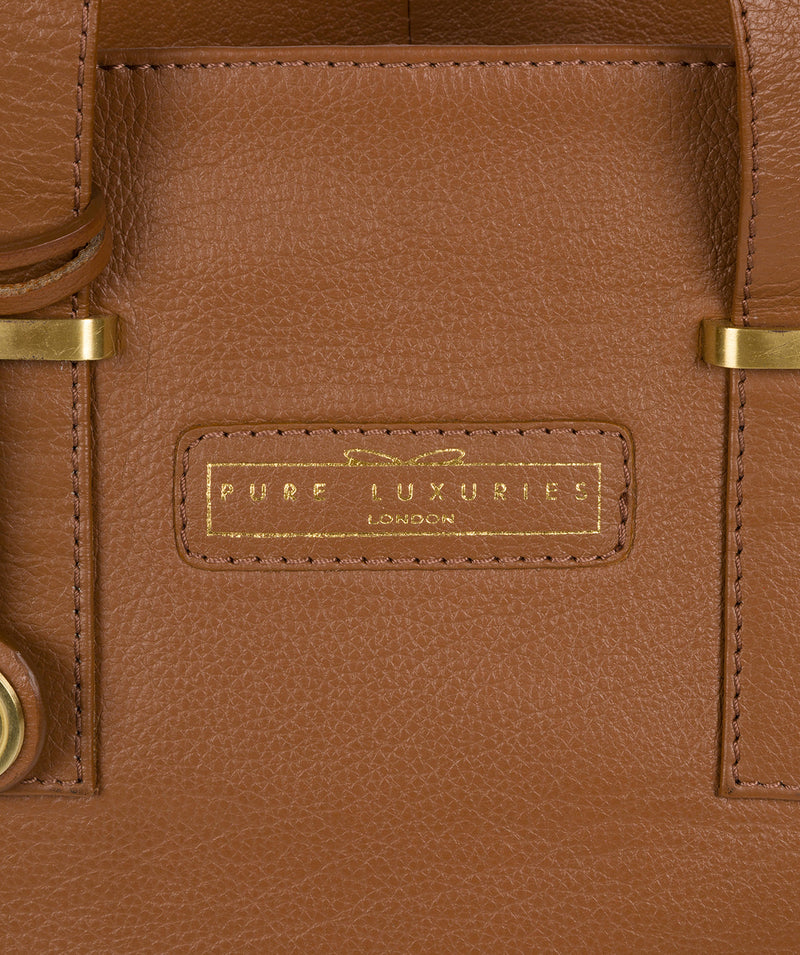 'Bramhall' Tan Leather Handbag image 5