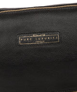 'Tadley' Black & Gold Leather Shoulder Bag image 6