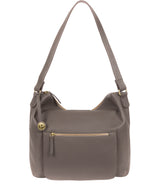 'Tadley' Grey Leather Shoulder Bag image 1