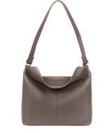 'Tadley' Grey Leather Shoulder Bag image 3
