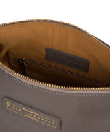 'Tadley' Grey Leather Shoulder Bag image 4