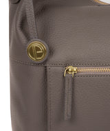 'Tadley' Grey Leather Shoulder Bag image 6