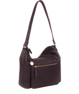 'Tadley' Plum Leather Shoulder Bag image 5