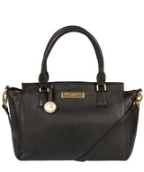 'Jasmine' Black Leather Bag
