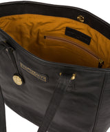 'Spalding' Black & Gold Leather Tote Bag image 4