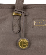 'Spalding' Grey Leather Tote Bag image 5