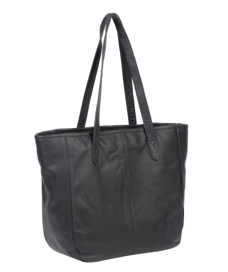 'Spalding' Navy Leather Tote Bag
