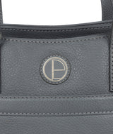 'Henna' Grey Leather Handbag Pure Luxuries London