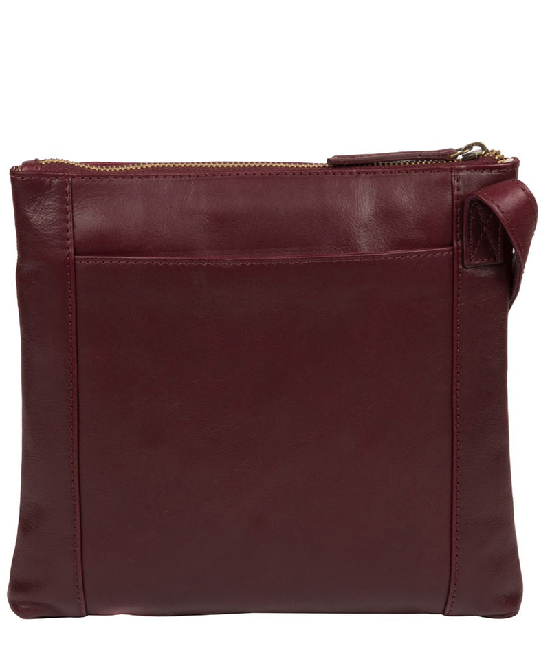 'Valley' Burgundy Leather Cross Body Bag image 3