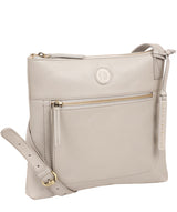'Valley' Dove Grey Leather Cross Body Bag image 5