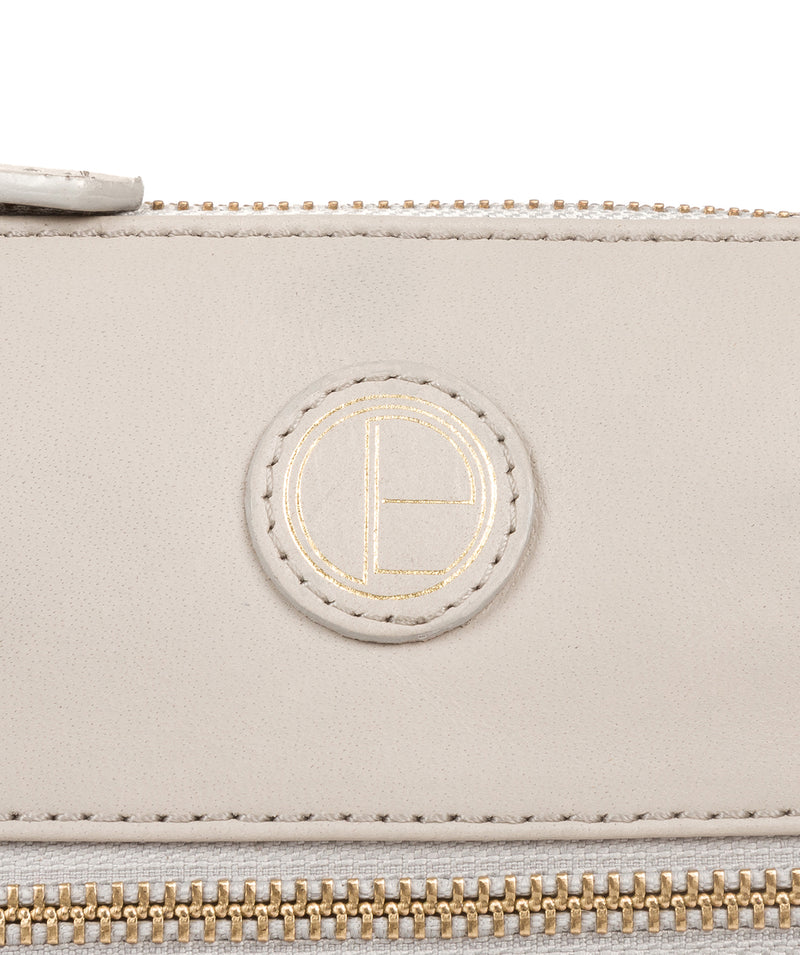 'Valley' Dove Grey Leather Cross Body Bag image 6
