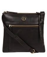 'Valley' Vintage Black Leather Cross Body Bag Pure Luxuries London
