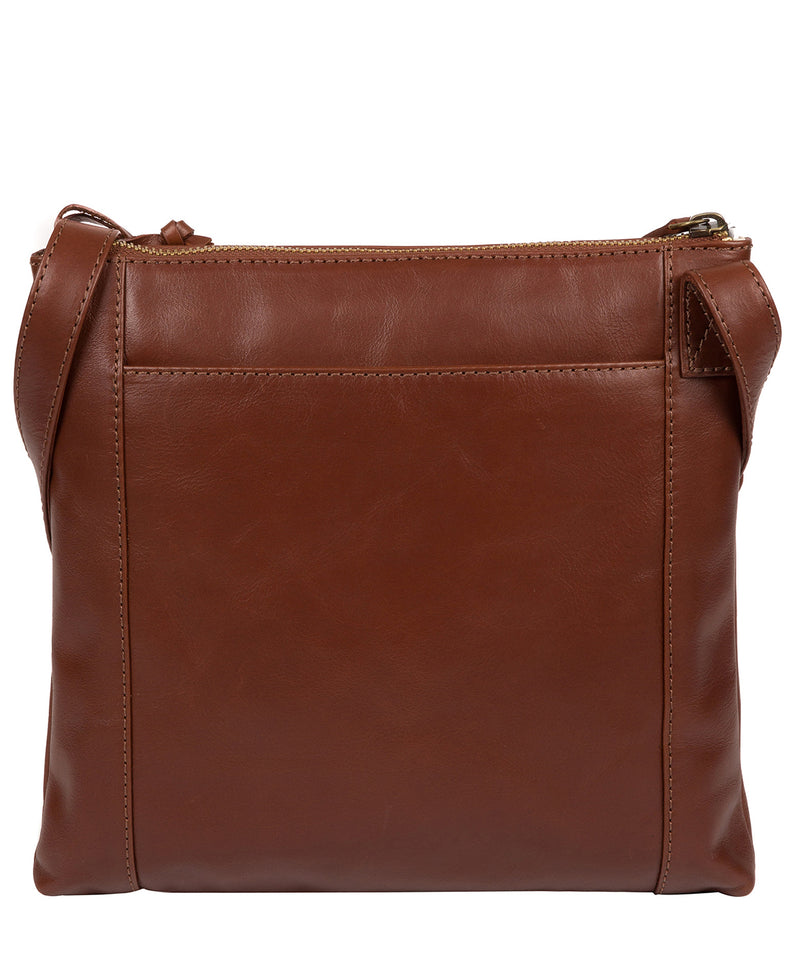 'Valley' Vintage Cognac Leather Cross Body Bag Pure Luxuries London