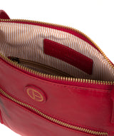 'Valley' Vintage Red Leather Cross Body Bag image 4