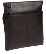 'Foxton' Vintage Black Leather Cross Body Bag image 3