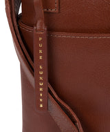 'Foxton' Vintage Cognac Leather Cross Body Bag image 5