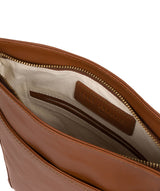 'Foxton' Vintage Dark Tan Leather Cross Body Bag
