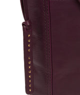 'Plumpton' Blackberry Leather Cross Body Bag