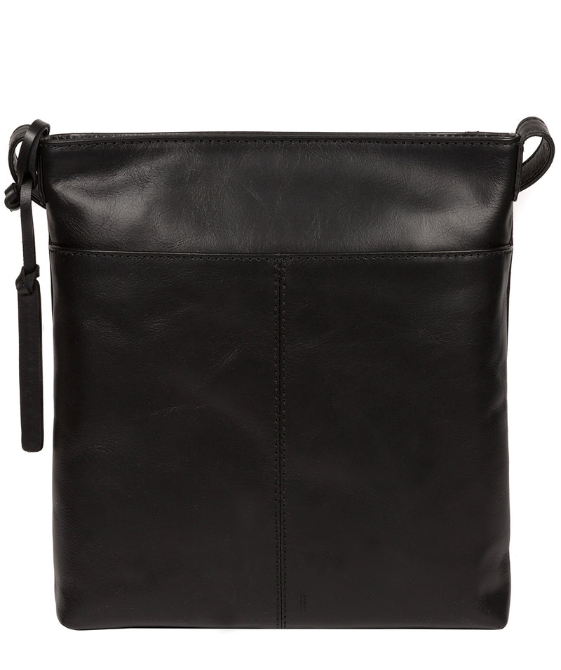 'Plumpton' Vintage Black Leather Cross Body Bag image 3