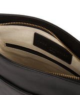 'Plumpton' Vintage Black Leather Cross Body Bag image 4