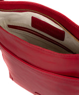'Plumpton' Vintage Red Leather Cross Body Bag