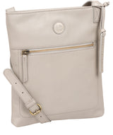 'Knook' Dove Grey Leather Cross Body Bag image 5