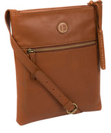 'Knook' Vintage Dark Tan Leather Cross Body Bag image 5