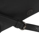 'Lancaster' Vintage Black Leather Cross Body Bag image 5