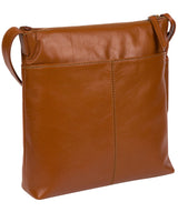 'Lancaster' Vintage Dark Tan Leather Cross Body Bag image 3