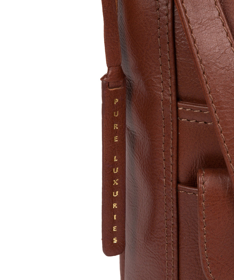 'Hanwell' Vintage Cognac Leather Shoulder Bag image 5