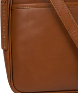 'Clovely' Vintage Dark Tan Leather Cross Body Bag image 6