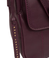 'Houghton' Blackberry Leather Cross Body Bag image 6