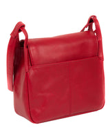 'Houghton' Vintage Red Leather Cross Body Bag