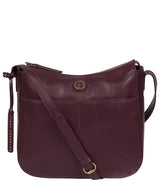 'Farlow' Blackberry Leather Shoulder Bag image 1