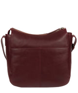 'Farlow' Burgundy Leather Shoulder Bag Pure Luxuries London