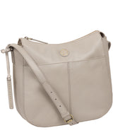 'Farlow' Dove Grey Leather Cross Body Bag image 5