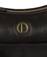 'Farlow' Vintage Black Leather Shoulder Bag image 6