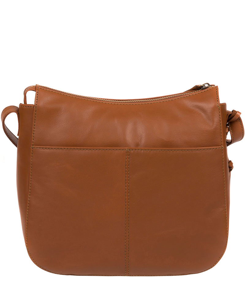 'Farlow' Vintage Dark Tan Leather Shoulder Bag image 3