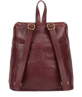 'Marbury' Burgundy Leather Backpack image 3