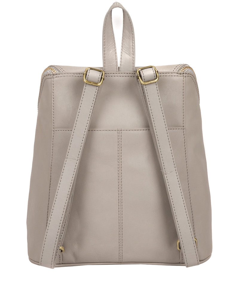 'Marbury' Dove Grey Leather Backpack image 3