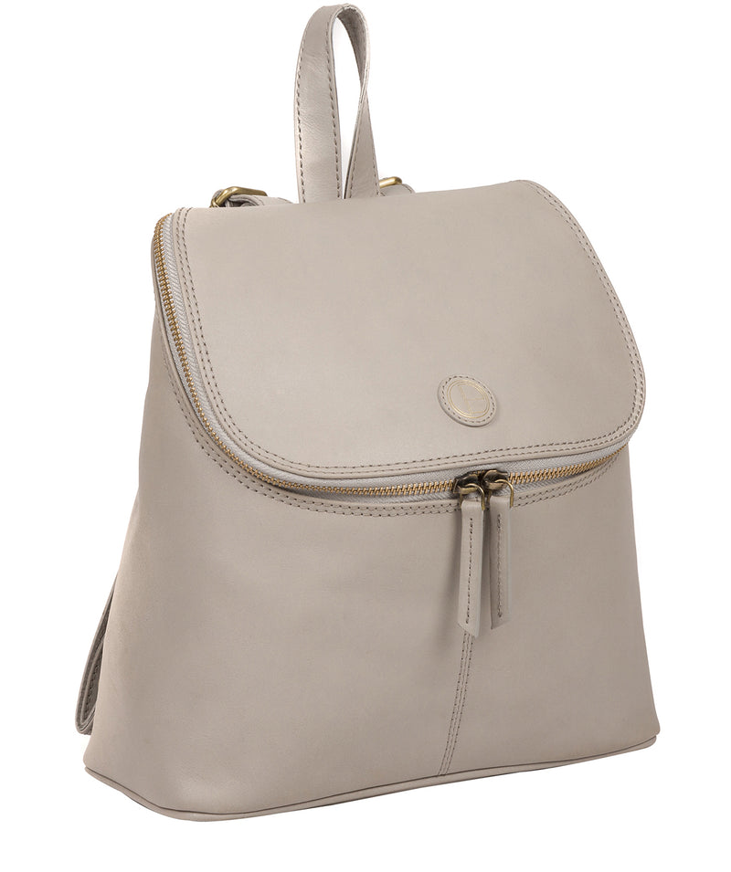 'Marbury' Dove Grey Leather Backpack image 5