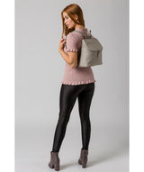 'Marbury' Dove Grey Leather Backpack image 2