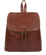 'Marbury' Vintage Cognac Leather Backpack image 1